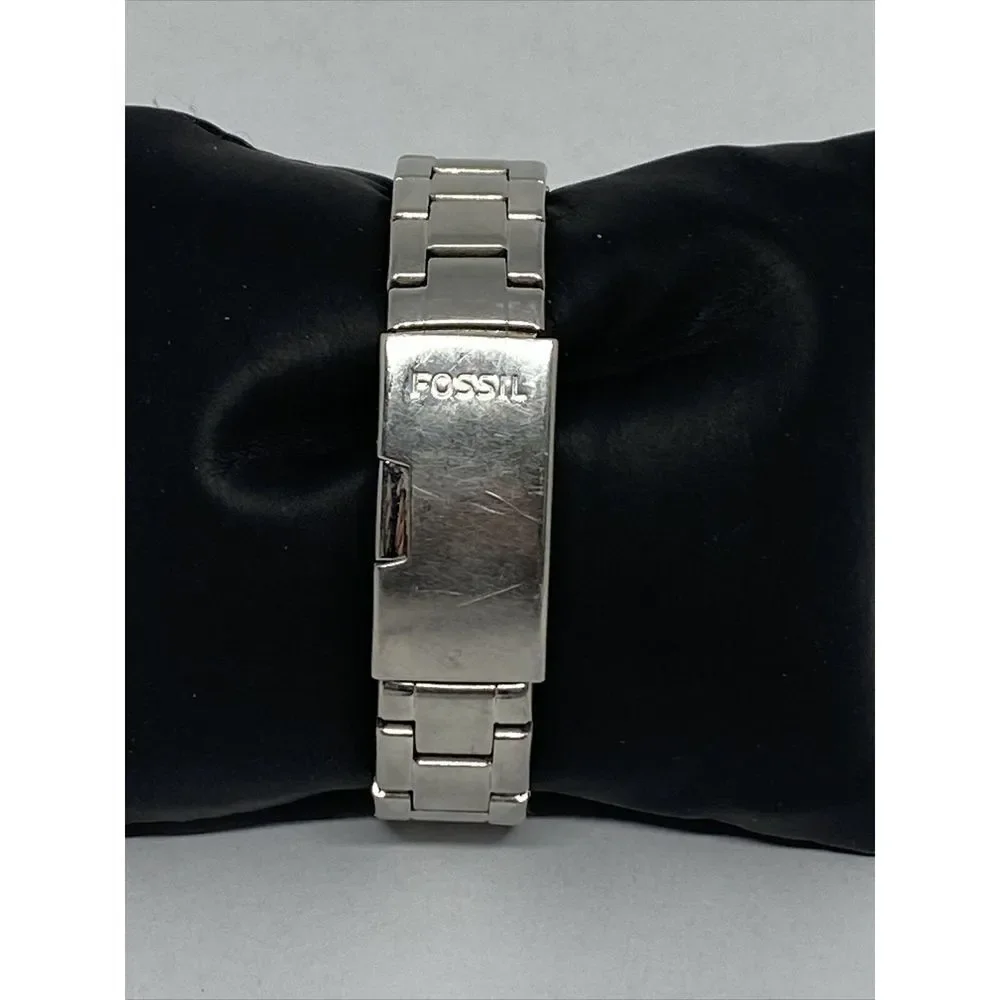 Fossil ES3378 Women's Silver Stainless Steel Gold Analog Dial Quartz Watch CM636
